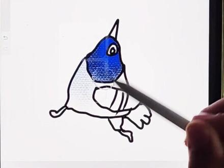 和儿子比赛画画,没想到他这么厉害#画画 #简笔画 #儿童画 #疯狂的鸽子 #瞎画系列