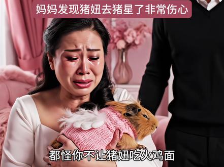 爸爸不让猪妞吃火鸡面猪妞饿死了 #猪妞