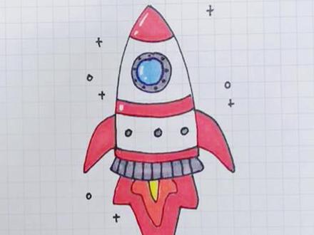 #我们的目标是星辰大海 儿时的梦想!致敬中国航天人!#简笔画 #梦想