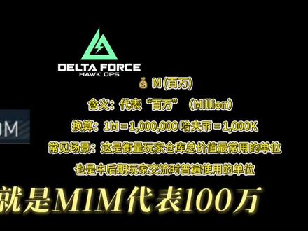 三角洲资产单位都代表着什么呢?
#三角洲行动 #三角洲