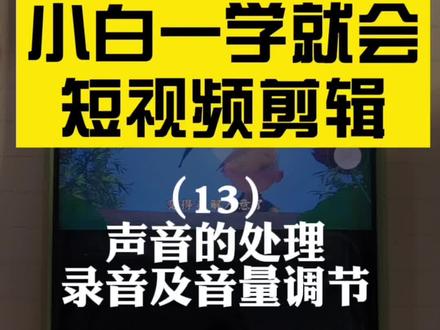 剪映短视频剪辑.声音的处理.录音及音量调节
#剪映教程 #创作者 #原创剪辑 #短视频剪辑 #手机剪辑教学 #小白一学就会短视频剪辑 #柠檬妈妈学技能
