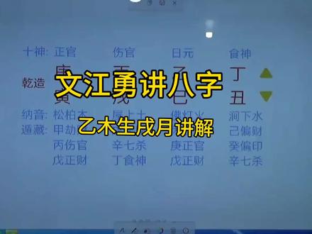 #抖音创业者大会 乙木生戌月讲解#国学文化 #易经文化 #命理八字