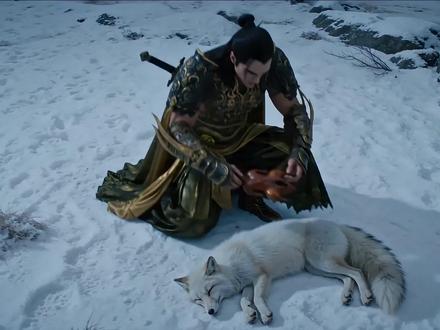 武神:这狐狸我救定了! #剑灵 #雪山救狐狸 #酱板鸭