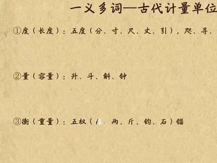 文言文阅读-文言文实词-一义多词“计量单位”#快乐学习快乐成长 #陪孩子一起学习 #每日练习 #每天进步一点 #每日练习 #爱学习爱生活 #亲子教育 #国学亲子教育#家长收藏孩子受益