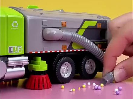 合金电动吸尘扫地车模型 男孩环卫车玩具仿真垃圾车城市道路清洁车 #玩具车 #工程车玩具 #环卫车玩具 #扫地车玩具 #男孩玩具@DOU+小助手 @DOU+上热门 @DOU+好生意