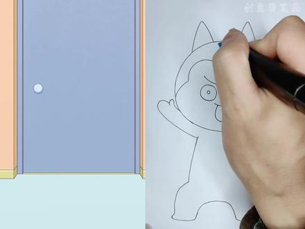 看动画学画哈小浪#动漫#动画#儿童动画#画画#绘画