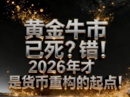 黄金牛市已死?错!2026年才是货币重构的起点! #经济 #硬核深度计划 #财经 #黄金