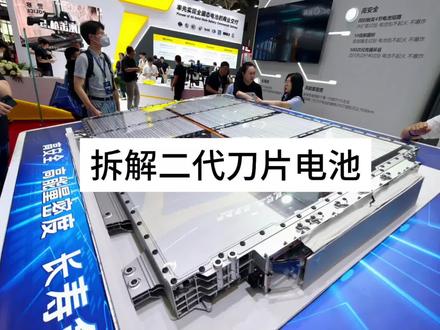 技术拆解二代刀片电池和比亚迪储能电池#刀片电池