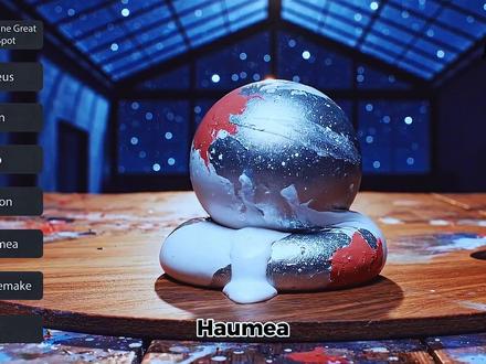 颜料下的宇宙世界 用颜料来制作星球,你能够认出来几个。#拒绝废话#科普#冷知识#省流