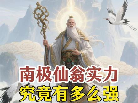 西游记被低估的大神:南极仙翁到底有多强?又是如何得道成仙的? #ai创作浪潮计划 #头条AI创作计划 #西游记 #南极仙翁 #神话故事