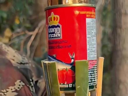 纸壳易拉罐制作户外火把 #生活实用手工