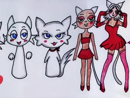 手绘不同年级画的温达 #手绘 #节奏盒子 #温达 #节奏盒子温达