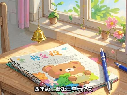 作文绘本:四年级上册语文第三单元作文:观察日记