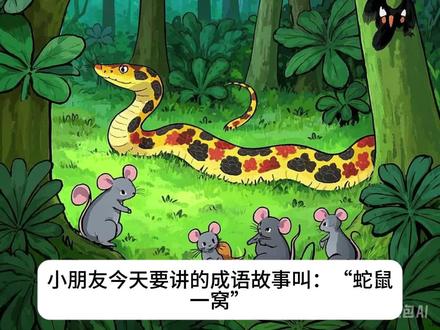 蛇鼠一窝 #成语故事 绘本故事