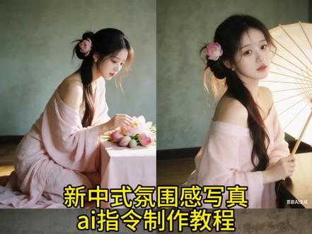 你们要的新中式氛围感写真ai指令制作教程来了。中式旗袍ai 新中式旗袍ai #一眼沦陷新中式挑战 #豆包ai #豆包出大片有两把刷子 新中式写真ai指令男生 ai指令生成图片氛围感 玉兰花写真ai指令 #新中式写真 #氛围感写真