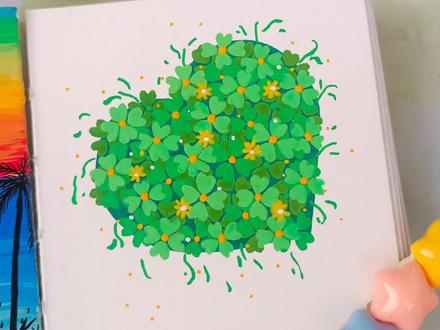 快来一起接住这万分之一的幸运四叶草吧!
画本📒: 虹间漫记
画笔🖍: 慕多星小红心丙烯马克笔
#画画 #丙烯马克笔 #爱心 #四叶草 #零基础学画画