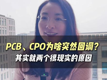 PCB、CPO为啥突然回调?其实就是两个很现实的原因 #基金 #财经 #ai