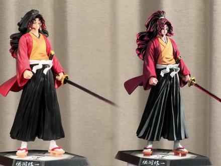 这才是鬼灭战力天花板继国缘一!手办重涂改造! #继国缘一 #继国缘一的压迫感 #鬼灭之刃手办 #手办重涂漫画色 #手办改造