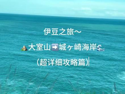 伊豆大室山⛰️城崎海岸🌊超详细攻略 #大室山一日游攻略 #东京周边游