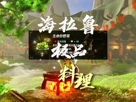 海拉鲁最全极品料理,黄心、黄圈、三攻、三防、三速,你需要的都在这里~~#塞尔达传说旷野之息 #一起玩游戏呀 #海拉鲁料理