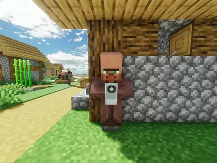 做人就做豆包形人格 #我的世界 #minecraft #豆包 #村民 #经验修补