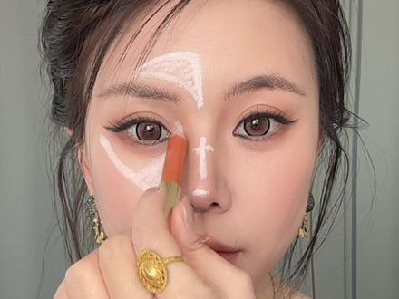 #美妆 跟着勇仔学修容!效果很明显👍#新手化妆教程 #修容#提亮