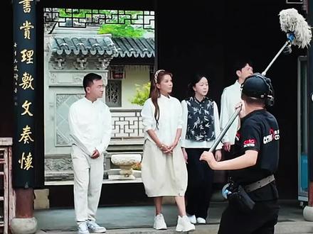 朱迅、王仁君来临清宛园拍摄! #临清 #聊城 #宛园 #朱迅 #王仁君