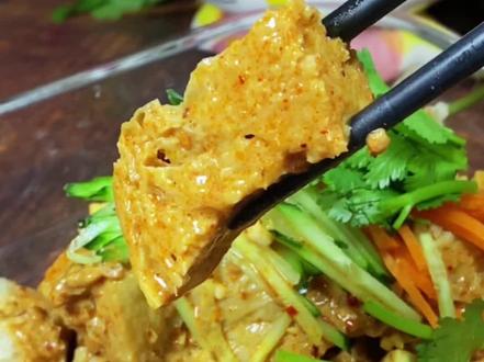 面筋块新吃法!#面筋块新吃法 #美食教程 #一起学做菜 #抖音美食