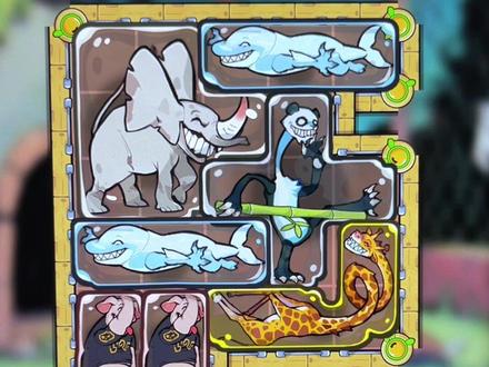 动物园挤一挤#来玩安静书#抖音小游戏