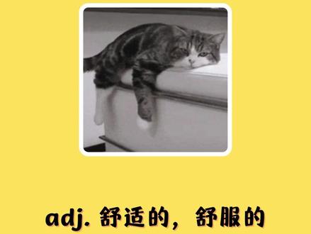 入门英语单词每日打卡:comfortable#知识分享 #英语口语 #学英语 #零基础英语