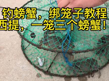 钓螃蟹教程!需要的老铁自取收藏!昨天现场教学亲测,一笼三个螃蟹!#钓螃蟹 #户外赶海抓海鲜 #抓螃蟹 #钓螃蟹的方法 #钓螃蟹高手 @抖音热点宝 @抖音小助手