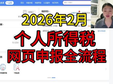 2026年2月个人所得税申报全流程网页版
自然人电子税务局个税申报全流程#会计实操 #零基础学会计 #报税 #个人所得税 #企业所得税