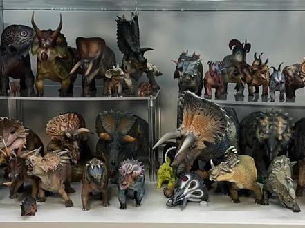 角龙篇——尖角龙亚科#恐龙玩具 #微缩场景