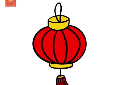 简笔画灯笼🏮,#新年手抄报##一起学画画 #画画使我快乐 #简笔画 #ipad绘画