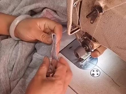 卫衣拉链安装,无挂面版
