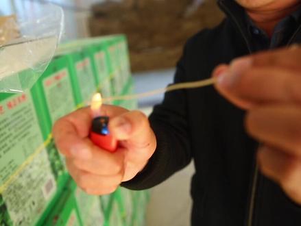 纯手工粉条辨别方法一:燃烧 #粉条