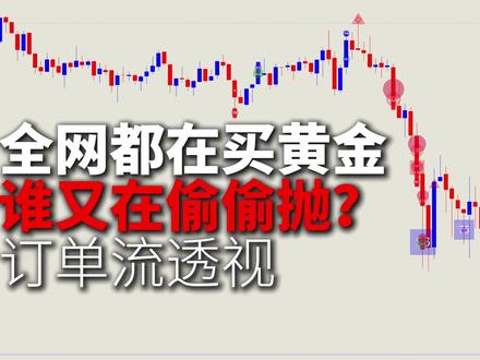 都喊买黄金,谁又在偷偷抛?订单流拆解场内资金 #德湃订单流 #订单流交易 #订单行为学 #交易员