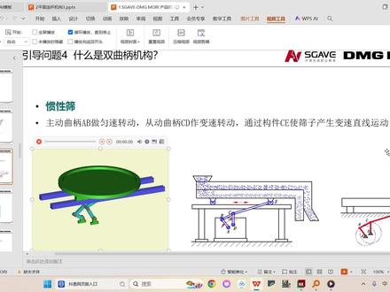 UG四杆机构仿真-惯性筛 #惯性筛 #惯性筛双曲柄机构 #ug仿真动画#四杆机构仿真
