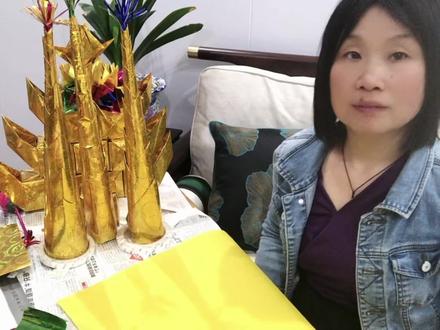 竹笋的折纸教程,我的手工作品