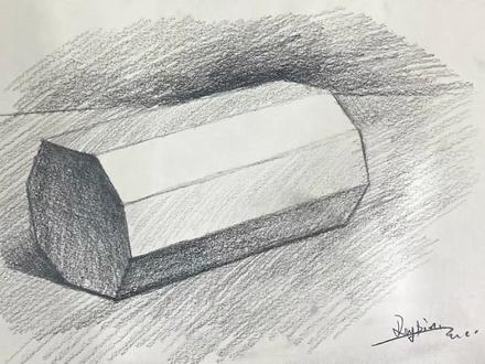 素描基础教程 躺倒的八棱柱画法,让你一看就会 #素描基础 #素描几何体 #素描 #零基础学画画 #素描教程 #美术生 #绘画教程 #美术生日常 #绘画过程 #素描静物