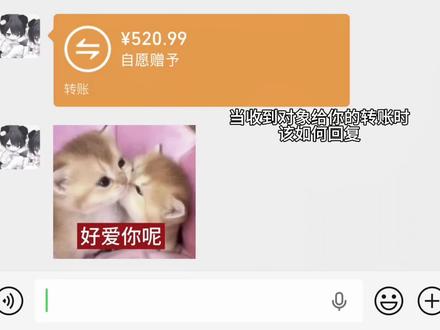 520快到了 对象给你转账如何回复 赶紧码住哈 #抽象#情侣#聊天技巧#斌斌有妮#520您大人不记小人过
@抖音小助手 @抖加小助手