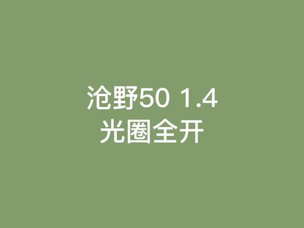 沧野50定视频实拍,光圈全开即可拥有梦幻画质#沧野影像 #摄影