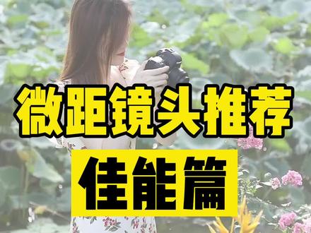 想拍摄微距题材,相机镜头怎么选择?今天分享#佳能 相机适合的镜头#摄影 #摄影器材