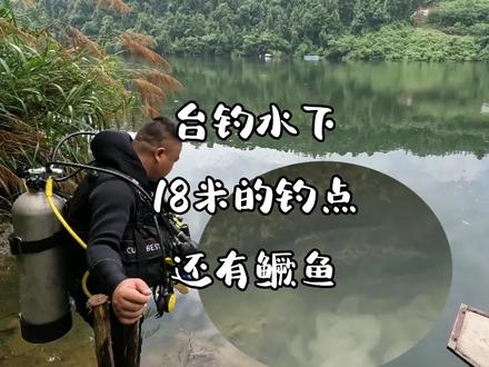 钓友提供钓点去水下探索,钓位水下18米,12米处还发现鳜鱼#户外钓鱼 #钓鱼 #野钓