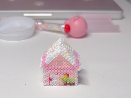 宝宝们 做了这个之后我发现我们即将要迷你玩具自由啦! #立体拼豆 #拼豆豆手工 #可爱 #迷你玩具