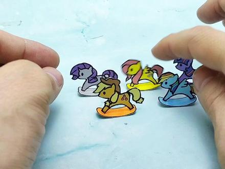 做款搞怪小马宝利模型,五款变身木马,制作太有趣