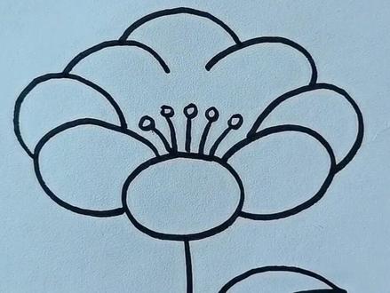 小红花简笔画,快动手画一画吧#一学就会的简笔画