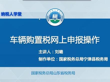 车辆购置税纳税申报#税务 #报税 #实操 #财税
