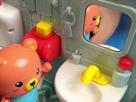 萌熊三合一电子厕所#厕所玩具 #过家家玩具