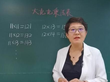 #数学 乘法 #数学思维 乘法巧算 #小学数学 大九九乘法表你学会了吗?
